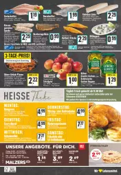 Gazetka promocyjna Edeka - Angebote der Woche - Gazetka - ważna od 02.04 do 02.04.2022 - strona 24 - produkty: angebot, angebote, ball, bio, braten, brötchen, Dorade, eier, eis, elle, filet, filets, fisch, fische, Fischer, garnelen, gewürz, grill, grillhähnchen, gurke, gurken, hartkäse, hering, Herings, heringsfilets, Heringshappen, italienischer hartkäse, joghur, joghurt, kabeljaufilet, kartoffel, Käse, knoblauch, Kohlrouladen, kraft, lachs, lachsfilet, lebensmittel, malz, mikrowelle, nudel, nudeln, nuss, olive, oliven, olivenöl, pfanne, Rauch, reis, ring, rotkohl, rouladen, saft, sauce, Schal, Schale, Schere, schnitten, seelachsfilet, tafeläpfel, tee, telefon, Ti, tomate, tomaten, uhr, Wirsing, zwiebel, zwiebeln