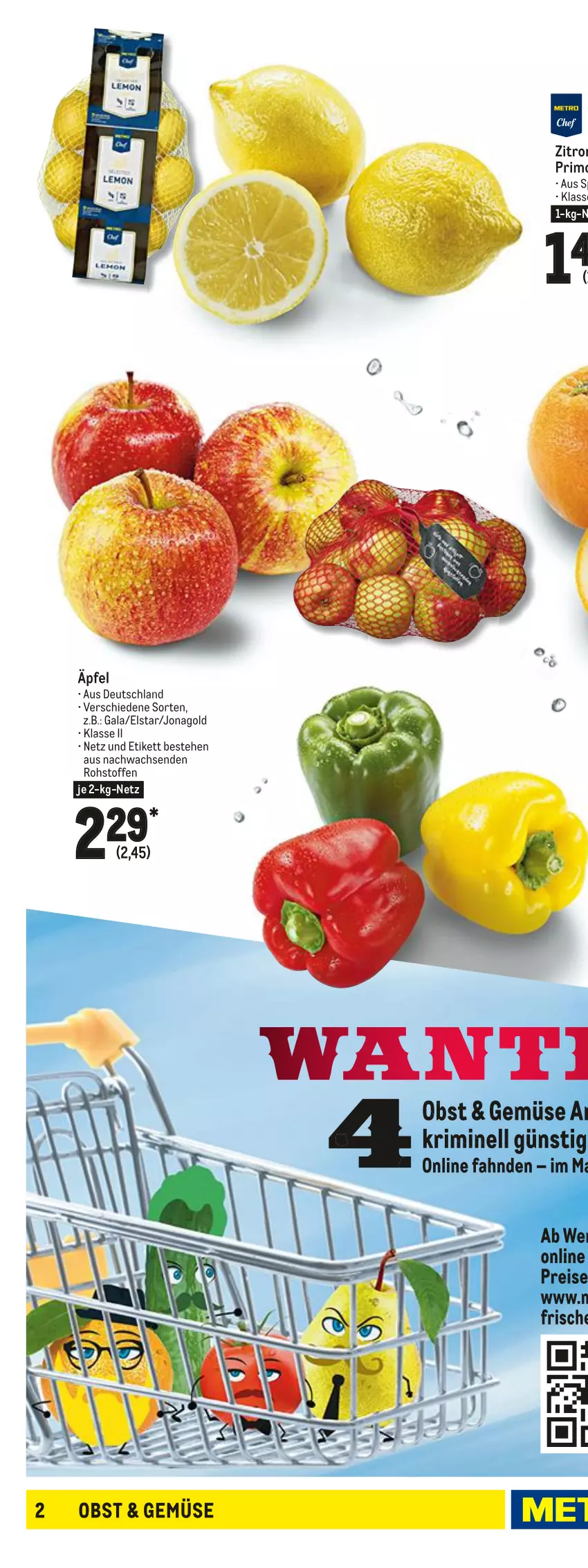 Aktueller Prospekt Metro - Food - von 03.01 bis 12.01.2022 - strona 2 - produkty: angebot, angebote, bio, decke, eis, kräuter, Lusti, Metro, möhren, obst, orange, orangen, paprika, paprika mix, reis, sac, saft, Saftorangen, salat, Salus, Ti, Wild, zitrone, zitronen