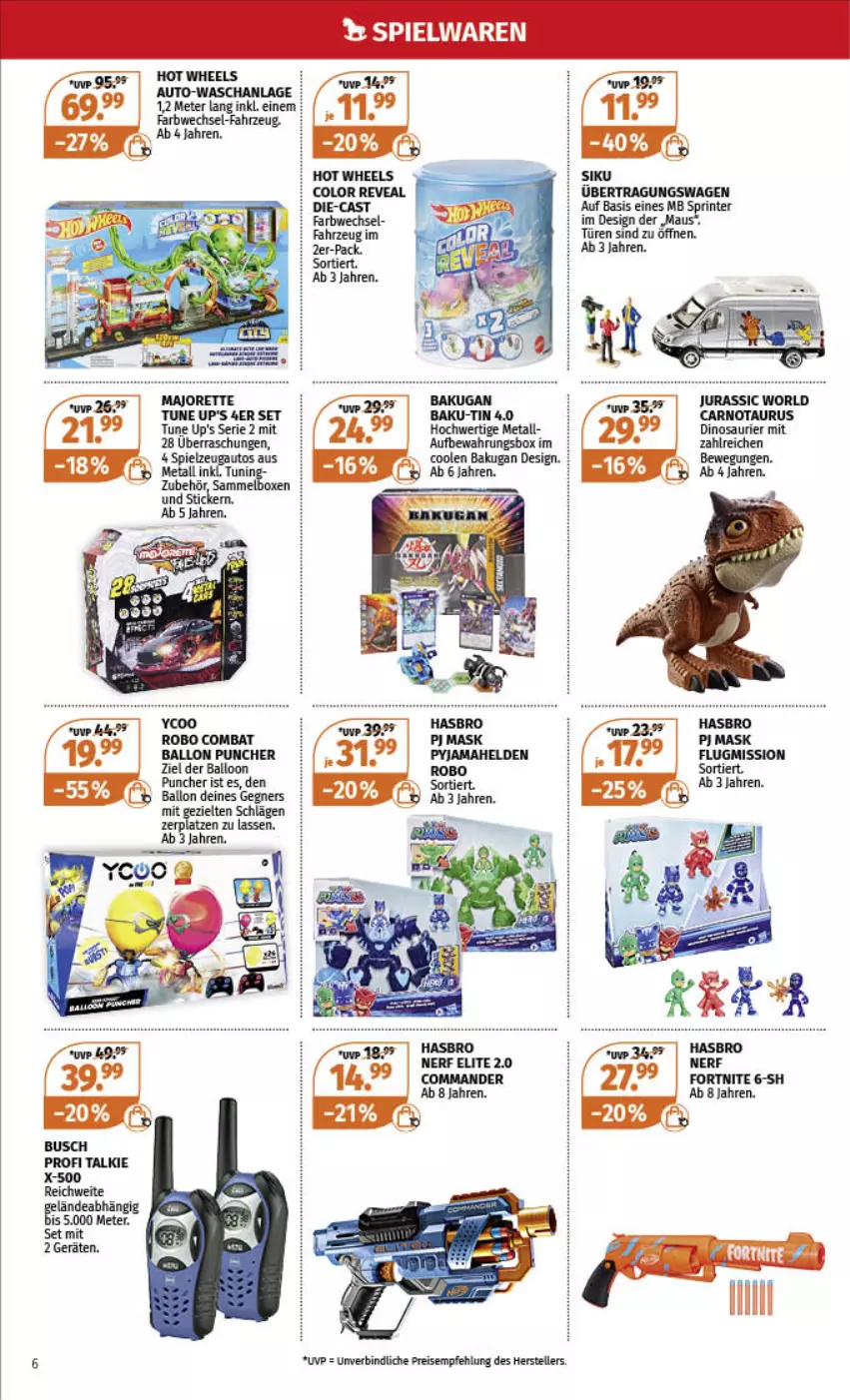 Aktueller Prospekt Mueller - Spielwaren & Multi-Media - von 02.10 bis 08.10.2022 - strona 6 - produkty: aufbewahrungsbox, auto, ball, eis, elle, gsw, Hasbro, Jura, Maus, nerf, reis, spielzeug, teller, Ti, Yo