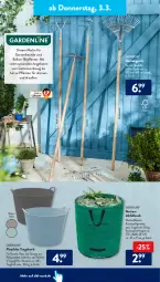 Gazetka promocyjna AldiSud - ALDI Aktuell - Gazetka - ważna od 05.03 do 05.03.2022 - strona 22 - produkty: aldi, angebot, angebote, dell, elle, gardenline®, Garten, korb, kraft, Mode, pflanze, pflanzen, sac, Ti, tragegriff, werkzeug