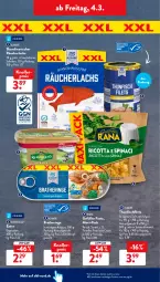 Gazetka promocyjna AldiSud - ALDI Aktuell - Gazetka - ważna od 05.03 do 05.03.2022 - strona 36 - produkty: aldi, almare, blume, blumen, blumenöl, Bratheringe, eis, filet, filets, fisch, fische, Fischer, hering, kerrygold, knallerpreis, lachs, pasta, prosciutto, prosciutto crudo, Rana, Räucherlachs, reis, ring, saft, salz, Schere, sonnenblume, sonnenblumen, sonnenblumenöl, thunfisch, Ti, torte, tortellini