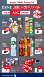 Gazetka promocyjna AldiSud - ALDI Aktuell - Gazetka - ważna od 05.03 do 05.03.2022 - strona 5 - produkty: aldi, babybel, beere, coca-cola, cola, eis, elle, erdbeere, erfrischungsgetränk, fanta, flasche, getränk, knoppers, kokos, Mezzo Mix, milch, mini babybel, Müller, müllermilch, natur, paprika, pringles, reis, rel, riegel, ring, sprite, storck, Ti, volvic