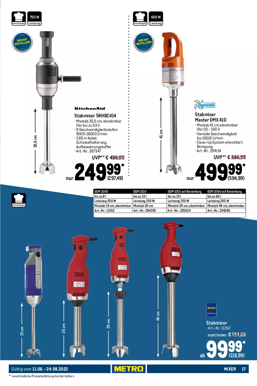 Aktueller Prospekt Metro - Gastro Spezial - von 11.08 bis 24.08.2022 - strona 17 - produkty: aufbewahrungskoffer, Behälter, beutel, brut, decke, Deckel, eis, elle, frischhaltefolie, koffer, lebensmittel, lieferservice, Metro, mikrowelle, Mixer, Reinigung, reis, Ria, schüssel, spülmaschinen, stabmixer, teller, Ti