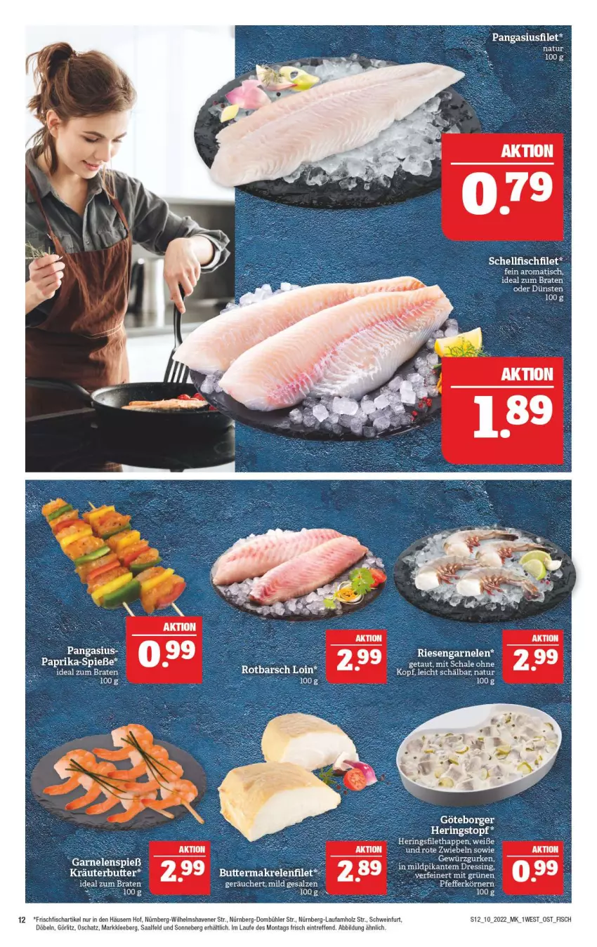 Aktueller Prospekt Marktkauf - Prospekt - von 06.03 bis 12.03.2022 - strona 12 - produkty: braten, dressing, filet, fisch, frischfisch, garnelen, gewürz, Gewürzgurke, gewürzgurken, gurke, gurken, hering, Herings, Holz, ideal zum braten, natur, paprika, riesengarnelen, ring, Rote Zwiebel, schwein, Ti, tisch, topf, wein, zwiebel, zwiebeln