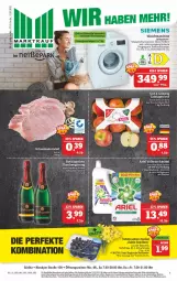 Gazetka promocyjna Marktkauf - Prospekt - Gazetka - ważna od 12.03 do 12.03.2022 - strona 1 - produkty: angebot, angebote, ariel, eis, elle, ente, fisch, flasche, kotelett, lieferservice, natur, reis, rel, rotkäppchen, schwein, schweine, schweinekotelett, tafeläpfel, teller, Ti, uhr, vollwaschmittel, waschmaschine, waschmittel, wasser, wein, weine