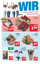 Gazetka promocyjna Marktkauf - Prospekt - Gazetka - ważna od 12.03 do 12.03.2022 - strona 8 - produkty: compo sana, erde, korb, orchidee, orchideen, Orchideenerde, phalaenopsis, Ria, rosen, sac, sana, Ti, topf, ZTE