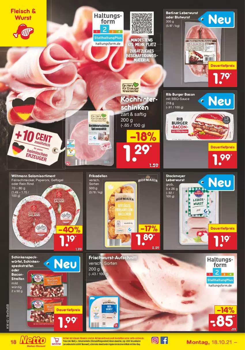 Aktueller Prospekt Netto Marken-Discount - Filial Angebote - von 18.10 bis 23.10.2021 - strona 18