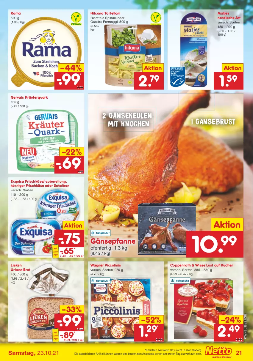 Aktueller Prospekt Netto Marken-Discount - Filial Angebote - von 18.10 bis 23.10.2021 - strona 21