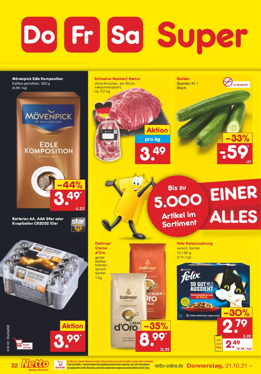 Aktueller Prospekt Netto Marken-Discount - Filial Angebote - von 18.10 bis 23.10.2021 - strona 32