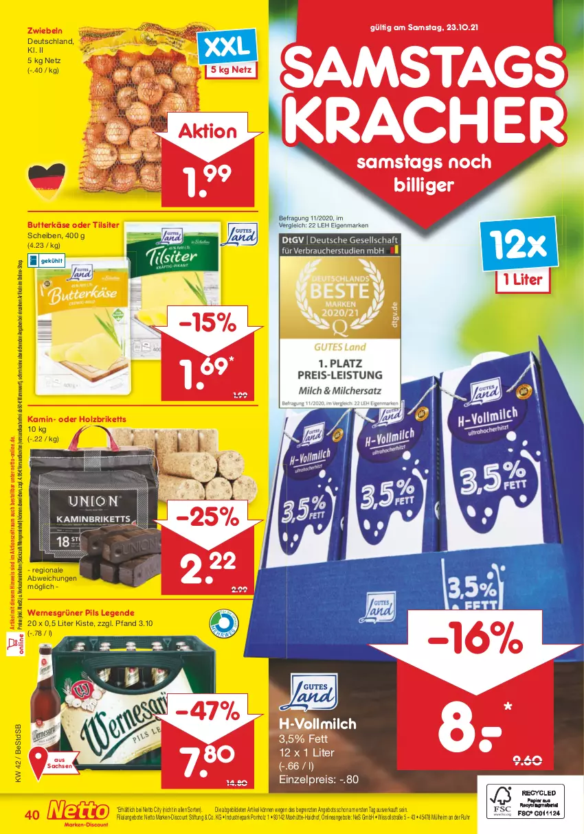 Aktueller Prospekt Netto Marken-Discount - Filial Angebote - von 18.10 bis 23.10.2021 - strona 40