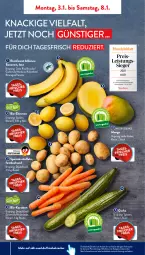Gazetka promocyjna AldiSud - ALDI Aktuell - Gazetka - ważna od 08.01 do 08.01.2022 - strona 2 - produkty: aldi, banane, bananen, beutel, bio, bio-karotten, bio-zitronen, eis, gurke, karotten, kartoffel, kartoffeln, kracher, lebensmittel, mango, natur, Rauch, reis, speisekartoffeln, Ti, Yo, zitrone, zitronen