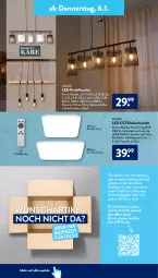 Gazetka promocyjna AldiSud - ALDI Aktuell - Gazetka - ważna od 08.01 do 08.01.2022 - strona 22 - produkty: aldi, Brei, decke, deckenleuchte, dell, eis, elle, fernbedienung, Leuchte, Mode, Nachtlicht, Pendelleuchte, Ti, timer