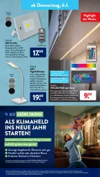 Gazetka promocyjna AldiSud - ALDI Aktuell - Gazetka - ważna od 08.01 do 08.01.2022 - strona 23 - produkty: aldi, alle artikel ohne dekoration, angebot, angebote, batterie, Bau, dekoration, eis, elle, ente, fernbedienung, gin, Lampe, leds, Leuchte, Mantel, Ria, ring, smartphone, Tageslichtlampe, Ti, timer, ZTE