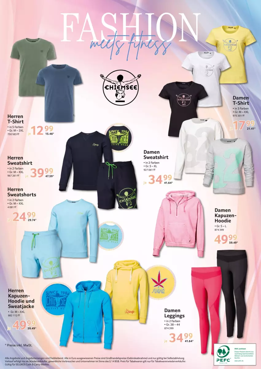 Aktueller Prospekt Selgros - Non Food - von 21.04 bis 27.04.2022 - strona 36 - produkty: angebot, angebote, eis, gin, Jacke, leggings, LG, Rauch, reis, shirt, shorts, sweatjacke, Sweatshirt, sweatshorts, T-Shirt, Ti