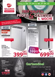 Gazetka promocyjna Selgros - Non Food - Gazetka - ważna od 27.04 do 27.04.2022 - strona 1 - produkty: auto, delonghi, eis, hängesessel, HI-TEC, klimagerät, magazin, möbel, Rauch, reis, rum, sessel, Spektrum, Ti, tisch, Yo