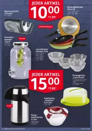 Gazetka promocyjna Selgros - Non Food - Gazetka - ważna od 27.04 do 27.04.2022 - strona 12 - produkty: edelstahl, eis, getränk, getränke, isolierkanne, kissen, LG, messer, orange, pfanne, pfannen, reis, salat, Schal, Schale, Ti, torte