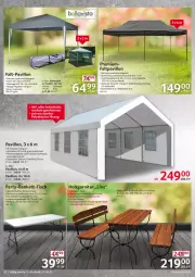 Gazetka promocyjna Selgros - Non Food - Gazetka - ważna od 27.04 do 27.04.2022 - strona 32 - produkty: Bank, elle, ente, Faltpavillon, garnitur, Holz, HP, lack, latte, pavillon, Ria, ring, teller, Ti, tisch, tischplatte
