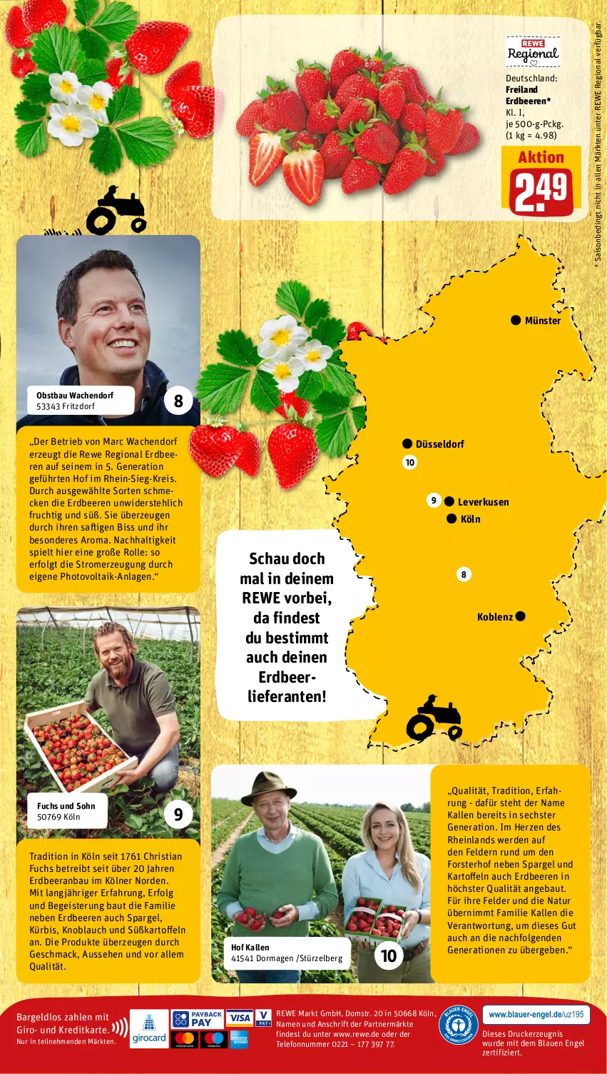 Aktueller Prospekt Rewe - Prospekte - von 19.06 bis 24.06.2023 - strona 16 - produkty: Bau, beere, beeren, drucker, eis, Engel, erdbeere, erdbeeren, erde, fritz, frucht, kartoffel, kartoffeln, kerze, knoblauch, Kürbis, LG, mac, natur, obst, reis, saft, spargel, Süßkartoffeln, telefon, Ti