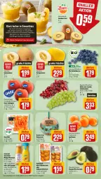 Gazetka promocyjna Rewe - Prospekte - Gazetka - ważna od 24.06 do 24.06.2023 - strona 2 - produkty: aprikose, aprikosen, avocado, beere, beeren, bio, Cif, drink, eis, Elan, elle, fleisch, frucht, früchte, fruchtfleisch, galiamelone, heidelbeere, heidelbeeren, honig, honigmelone, Innocent, kartoffel, kiwi, kokos, kokosnuss, kuchen, mac, mango, maracuja, melone, merl, minze, nuss, orange, rezept, rezepte, rote tafeläpfel, saft, Schal, Schale, smoothie, smoothies, tafeläpfel, tafeltrauben, Ti, trauben