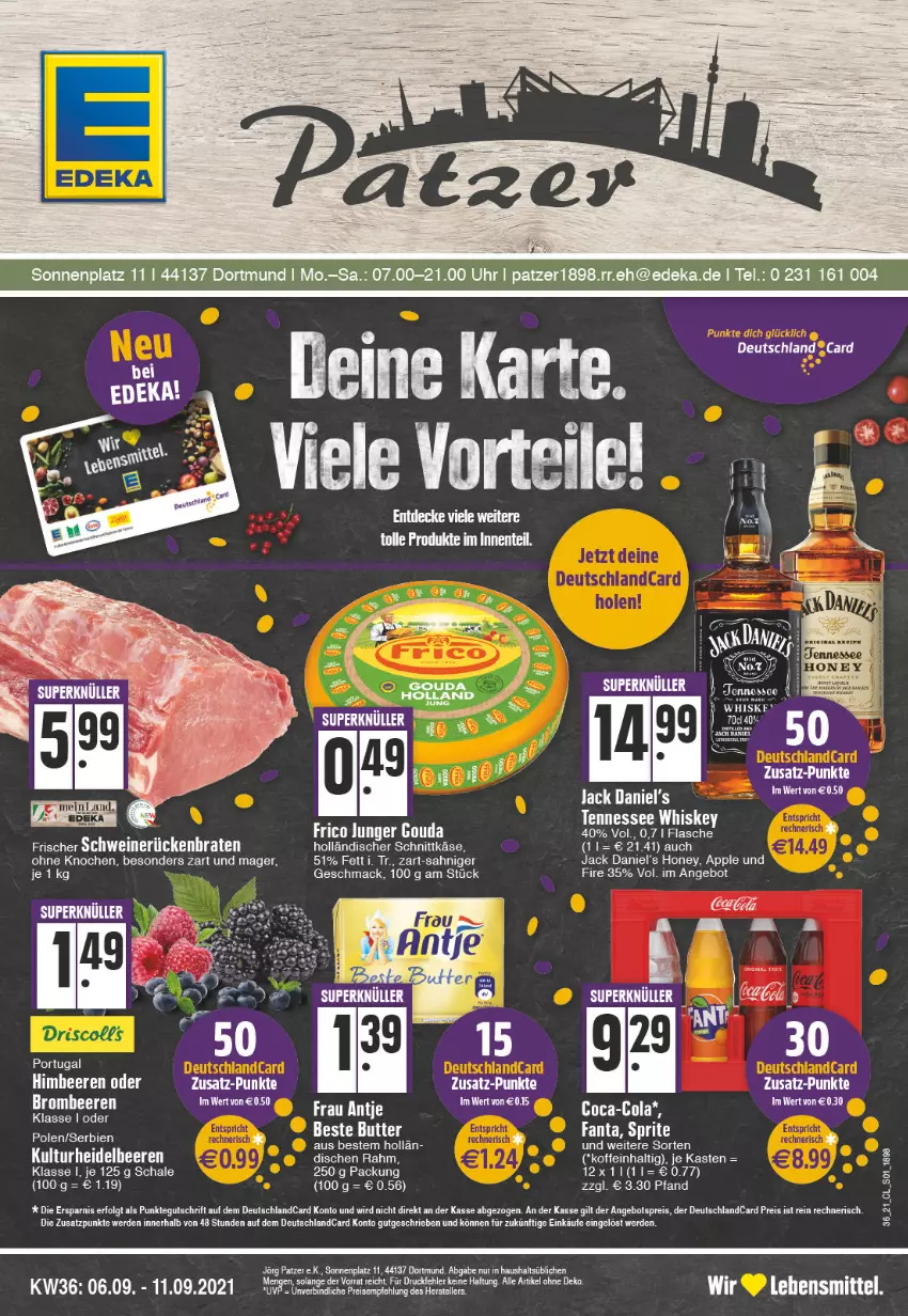 Aktueller Prospekt Edeka - Angebote der Woche - von 06.09 bis 11.09.2021 - strona 1