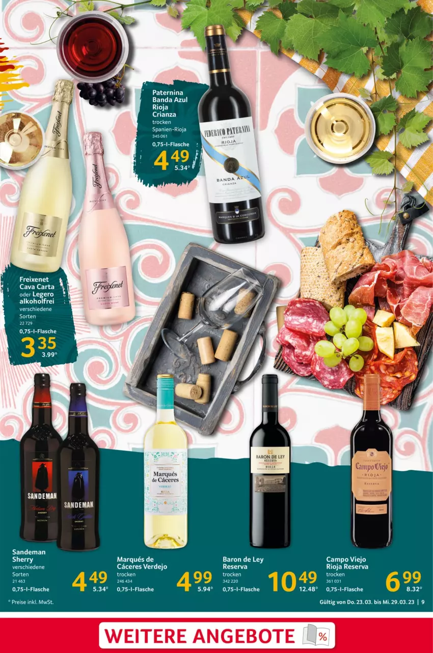 Aktueller Prospekt Selgros - Food - von 23.03 bis 29.03.2023 - strona 9 - produkty: ACC, alkohol, campo viejo, Cava, eis, erde, flasche, freixenet, reis, Ria, rioja, rum, Ti