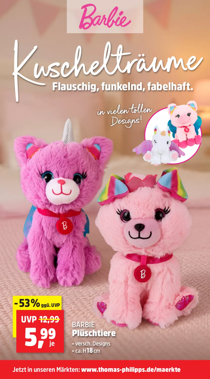 Aktueller Prospekt Thomas Philipps - von 20.10 bis 25.10.2025 - strona 6 - produkty: Barbie, Plüsch, Ti, Tiere