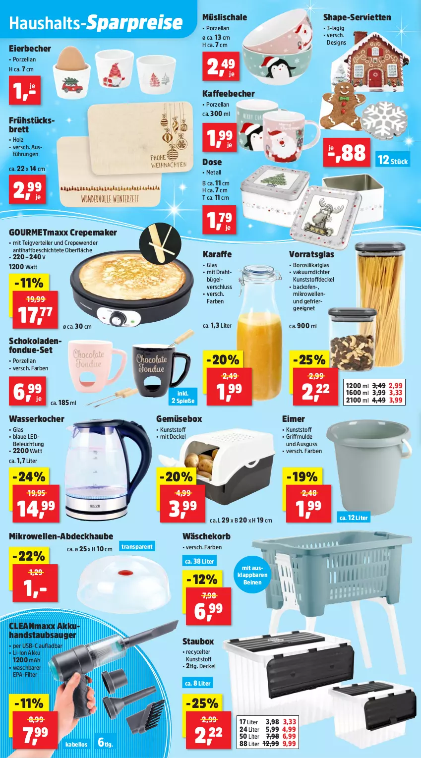 Aktueller Prospekt Thomas Philipps - von 20.10 bis 25.10.2025 - strona 8 - produkty: abdeckhaube, akku, backofen, Becher, beleuchtung, bügel, cleanmaxx, decke, Deckel, Draht, eier, Eierbecher, eimer, eis, elle, Ergee, Fondue, gourmetmaxx, Holz, kaffee, kaffeebecher, Karaffe, Kocher, korb, LG, mikrowelle, müsli, Müslischale, Ofen, reis, Schal, Schale, schoko, schokolade, schokoladen, Serviette, servietten, staubsauger, Ti, usb, wäschekorb, wasser, wasserkocher