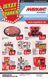 Gazetka promocyjna Markant - Prospekte - Gazetka - ważna od 24.06 do 24.06.2023 - strona 1 - produkty: bacardi, bacardi rum, Bau, Becher, chips, coca-cola, cola, crunchips, culinaria, eis, erdnuss, flasche, fleisch, hackfleisch, joghur, joghurt, lorenz, lorenz crunchips, mühlen schinken, nuss, Ria, rind, rinder, rinderhackfleisch, rum, sahne, Sahnejoghurt, Schal, Schale, schinken, Ti, uhr, zott