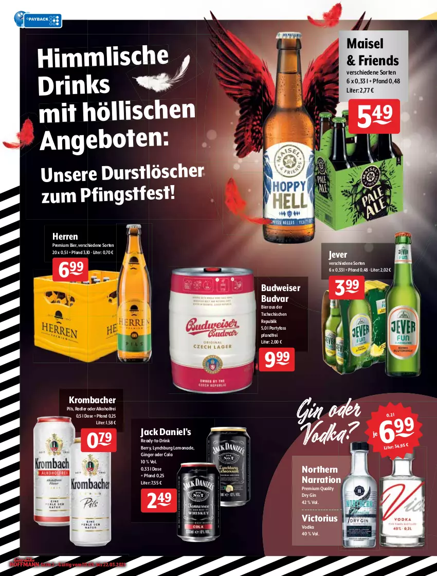 Aktueller Prospekt Getraenke Hoffmann - Prospekte - von 10.05 bis 22.05.2021 - strona 2 - produkty: alkohol, amaro, angebot, angebote, aperitif, aperitivo rosato, apfel, apfelwein, beere, bier, bio, bio limo, Blüte, budweiser, cocktail, cola, drink, drinks, dry gin, durstlöscher, eier, eis, erdbeere, erdnüsse, gin, ginger, holunder, holunderblüte, jack daniel, Jack Daniel’s, jever, jumbo, krombache, krombacher, krombacher pils, lemonade, limo, mais, monster, Monster Energy, pils, Proviant, radler, rama, ramazzott, ramazzotti, rosato, salz, Sanbittèr, schorle, schweppes, Ti, vodka, wein, weine, zott