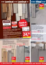 Gazetka promocyjna Bauhaus - Prospekte - Gazetka - ważna od 29.10 do 29.10.2022 - strona 34 - produkty: brie, eis, elle, Holz, honig, laminat, landhausdiele, Laufen, Logoclic, natur, Schal, Sockelleiste, Ti, vinylboden, wasser