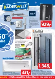 Gazetka promocyjna Bauhaus - Prospekte - Gazetka - ważna od 29.10 do 29.10.2022 - strona 5 - produkty: Bad, Badewanne, Bau, dusche, eis, elle, ente, garnitur, Glastür, hochglanz, LG, Liege, Ria, spee, tasse, Tempo, thermostat, Ti, Wanne, wasser, Yo
