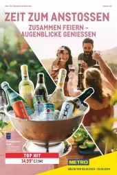 Gazetka promocyjna Metro - Zeit zum Anstoßen - Gazetka - ważna od 29.05 do 29.05.2024 - strona 1 - produkty: champagne, champagner, edelstahl, eier, Metro, Ti