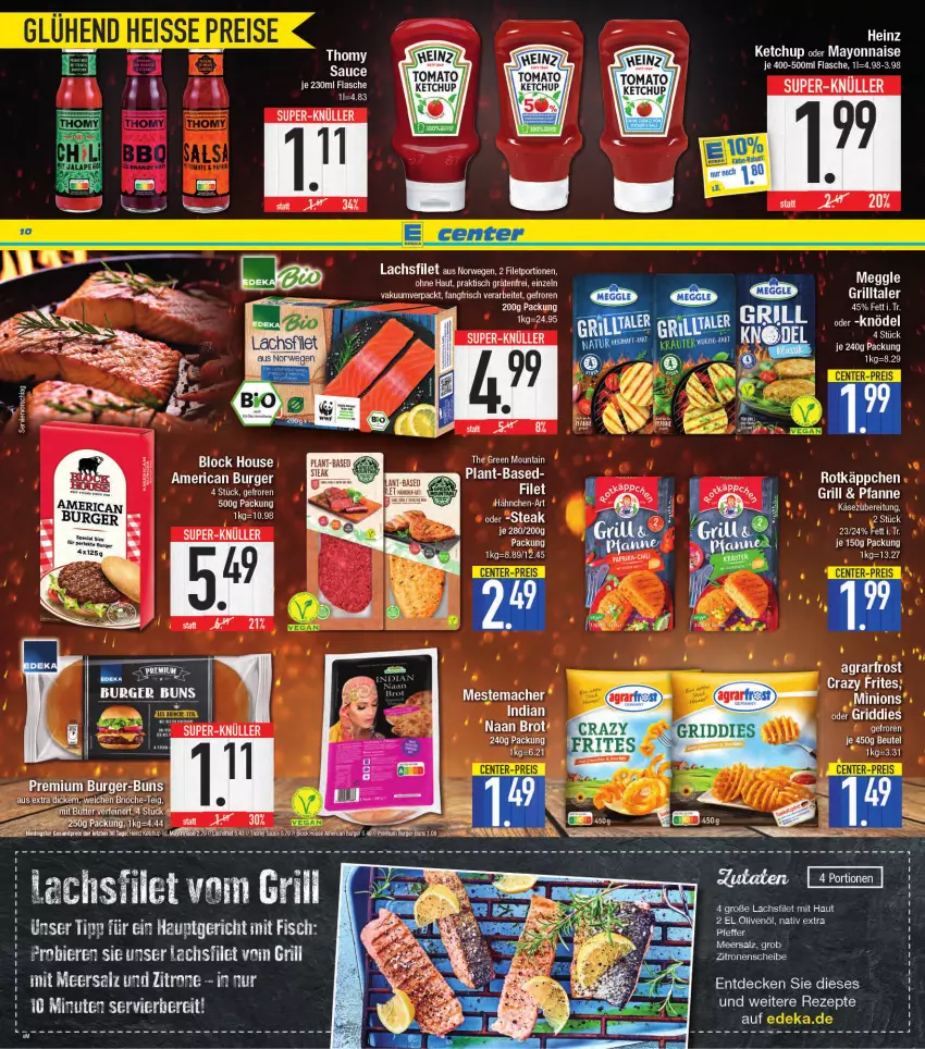 Aktueller Prospekt E Center - Angebote der Woche - von 20.06 bis 25.06.2022 - strona 10 - produkty: bier, Biere, filet, fisch, grill, lachs, lachsfilet, meersalz, salz, sauce, Ti, zitrone