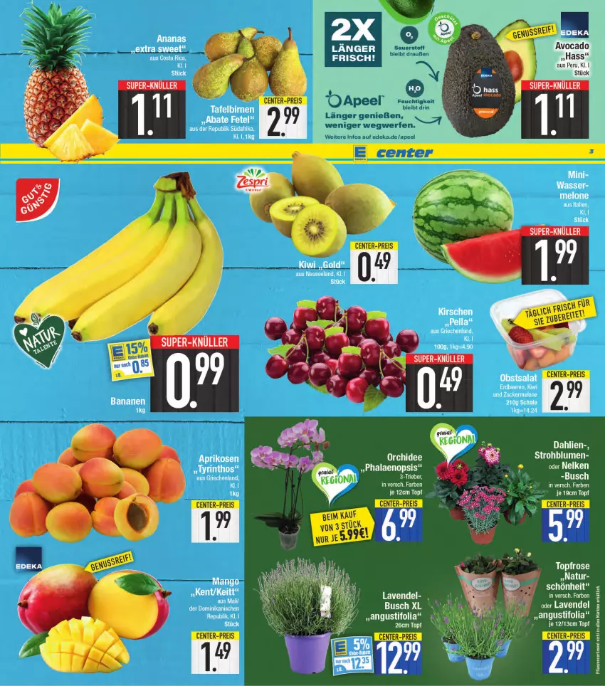 Aktueller Prospekt E Center - Angebote der Woche - von 20.06 bis 25.06.2022 - strona 3 - produkty: banane, bananen, mango, Ti