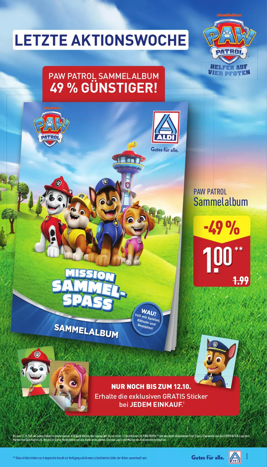 Aktueller Prospekt Aldi Nord - Von Montag - von 06.10 bis 11.10.2025 - strona 39 - produkty: aldi, deo, Paw Patrol, Ti, ZTE