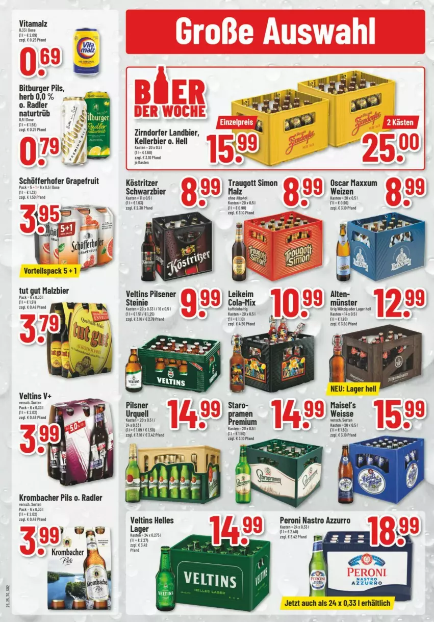 Aktueller Prospekt Trinkgut - Prospekte - von 15.06 bis 21.06.2025 - strona 2 - produkty: bier, bitburger, bitburger pils, burger, cola, eis, elle, grapefruit, kellerbier, köstritzer, mais, malz, natur, pils, pilsener, radler, schöfferhofer, Ti, veltins, veltins pilsener, vita, vitamalz