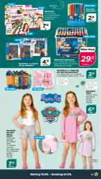 Gazetka promocyjna Netto - Woche 25 - Gazetka - ważna od 24.06 do 24.06.2023 - strona 15 - produkty: Bau, baumwolle, Elan, fasermaler, kleid, koffer, LG, Paw Patrol, Peppa Pig, Ria, shorts, sneaker, sneakersocken, socken, sweatshorts, Ti, wolle