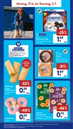 Gazetka promocyjna AldiSud - NÄCHSTE WOCHE - Gazetka - ważna od 06.07 do 06.07.2022 - strona 11 - produkty: aldi, alle artikel ohne dekoration, backofen, blätterteig, brot, chips, cola, cookie, cookies, dekoration, Donut, eis, eiskonfekt, elle, je 250-g-packung, kuchen, meersalz, monitor, nuss, Ofen, reis, salz, snack, snacks, Sun Snacks, Ti, vanille, white chocolate, ZTE