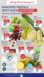 Gazetka promocyjna AldiSud - NÄCHSTE WOCHE - Gazetka - ważna od 06.07 do 06.07.2022 - strona 2 - produkty: aldi, ananas, asti, beere, beeren, bio, eis, eisbergsalat, erdbeere, erdbeeren, früchte, galiamelone, gurke, Kinder, kirsch, kirsche, kirschen, kracher, melone, natur, reis, salat, Schal, Schale, Ti, trauben