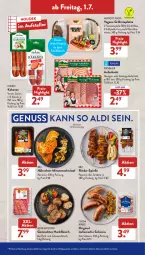 Gazetka promocyjna AldiSud - NÄCHSTE WOCHE - Gazetka - ważna od 06.07 do 06.07.2022 - strona 31 - produkty: aldi, asti, auer, aufschnitt, Bau, Bauer, bites, cin, curry, eis, elle, fleisch, gin, grill, Grillspieße, hackfleisch, Heu, houdek, kabanos, lamm, latte, minutenschnitzel, nuss, peperoni, Peroni, reis, rind, rinder, salsiccia, schnitzel, schwein, schweine, schweinefleisch, teller, Ti, wein, weine, wiesbauer, ZTE, zwiebel, zwiebeln