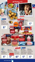 Gazetka promocyjna AldiSud - NÄCHSTE WOCHE - Gazetka - ważna od 06.07 do 06.07.2022 - strona 34 - produkty: ACC, aldi, auer, Becher, brownie, caramel, cheesecake, cookie, cookies, creme, eis, elle, erdnuss, kuchen, leine, mac, Mochi, Muffin, muffins, nuss, oreo, reis, sauce, schoko, schokolade, schokoladen, teller, Ti, vanille