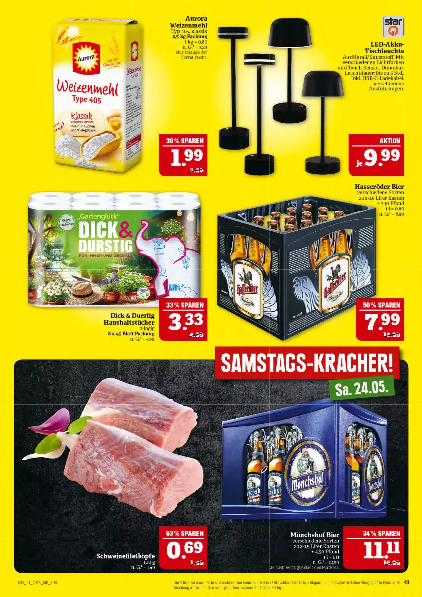 Aktueller Prospekt Marktkauf - Prospekt - von 18.05 bis 24.05.2025 - strona 43 - produkty: filet, kuchen, mehl, schwein, schweine, schweinefilet, Ti, type 405, usb, wein, weine, weizenmehl