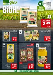 Gazetka promocyjna Marktkauf - Prospekt - Gazetka - ważna od 24.05 do 24.05.2025 - strona 21 - produkty: bio, brötchen, deka, dicksaft, edeka bio, eis, flasche, gnocchi, Käse, Kürbis, Kürbiskernbrötchen, lebensmittel, reis, saft, Ti, torte, tortelloni, ZTE
