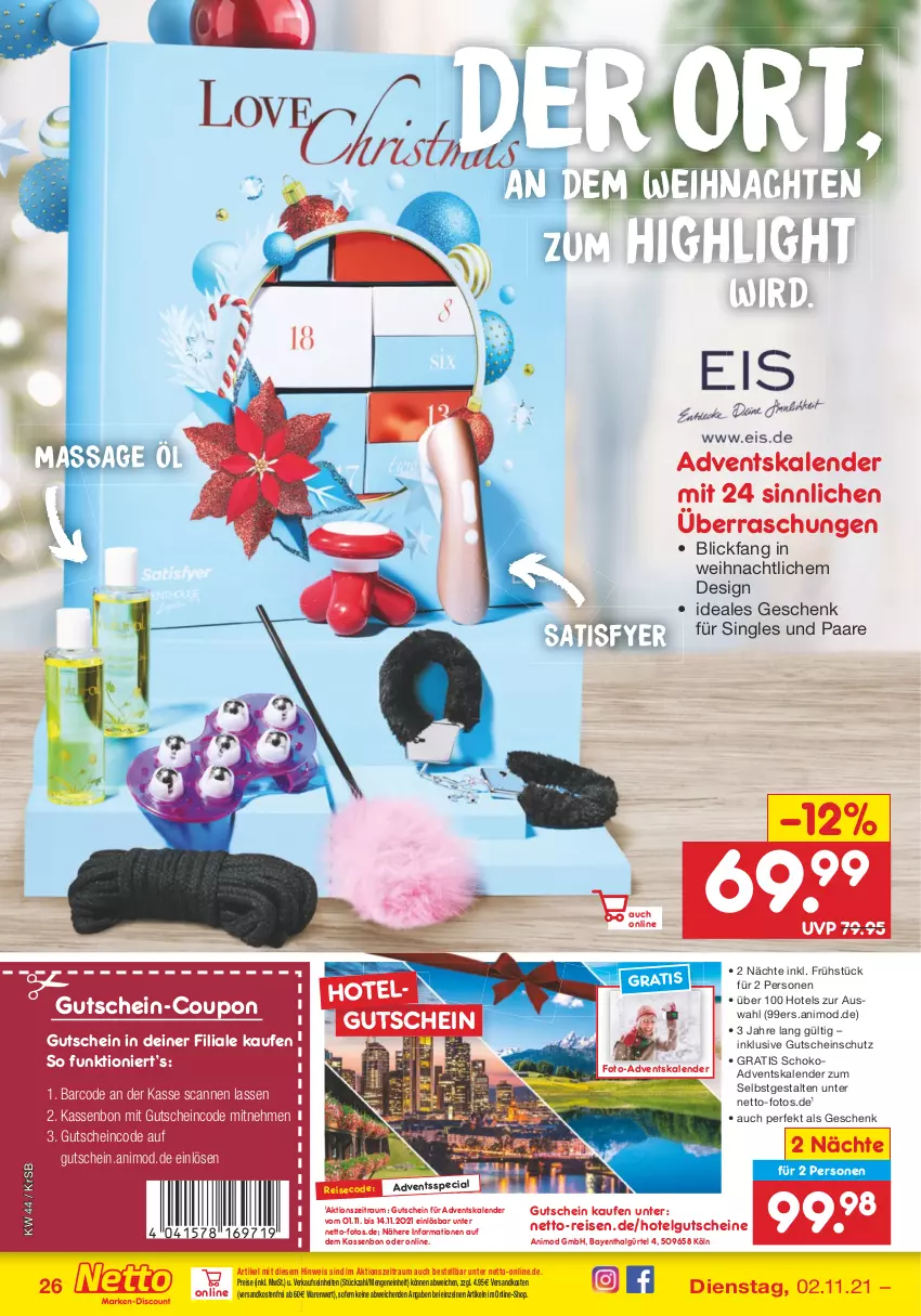 Aktueller Prospekt Netto Marken-Discount - Filial Angebote - von 02.11 bis 06.11.2021 - strona 26