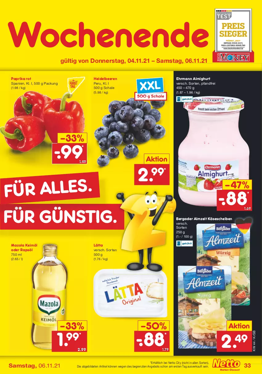 Aktueller Prospekt Netto Marken-Discount - Filial Angebote - von 02.11 bis 06.11.2021 - strona 33