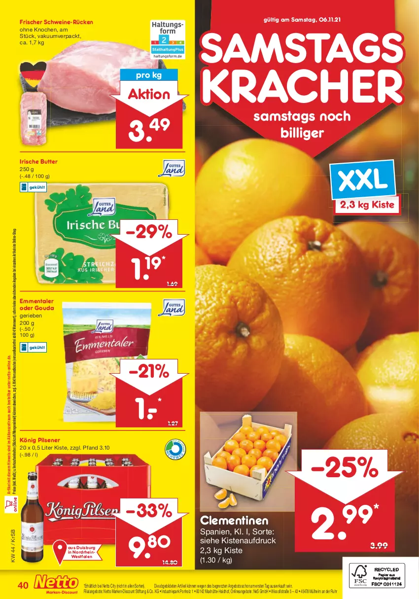 Aktueller Prospekt Netto Marken-Discount - Filial Angebote - von 02.11 bis 06.11.2021 - strona 40