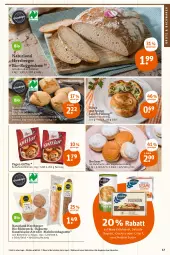 Gazetka promocyjna Tegut - Angebote der Woche - Gazetka - ważna od 12.02 do 12.02.2022 - strona 17 - produkty: angebot, angebote, backwaren, baguette, Berger, berliner, bio, brot, brötchen, butter, cracker, dekoration, dinkelbrötchen, dinkelmehl, frucht, Hefe, herzberger, knäckebrot, korn, LG, mehl, natur, naturland, spinat, Strudel, Ti, Tüte, wasa, weck