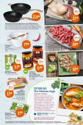 Gazetka promocyjna Tegut - Angebote der Woche - Gazetka - ważna od 12.02 do 12.02.2022 - strona 5 - produkty: angebot, angebote, bio, braten, braun, brustfilet, chili, curry, dekoration, eis, ente, Entenbrust, erdnuss, essig, filet, filets, Geflügel, Geflügelfond, geschnetzeltes, hähnchenbrust, hähnchenbrustfilet, herdarten, Holz, ingwer, knoblauch, kokos, kokosmilch, kokosnuss, Koriander, landprimus, milch, möhren, natur, natura, nuss, paprika, pfanne, pfeffer, reis, rezept, Ria, salz, Schal, Schale, schwein, schweine, suppe, telefon, Ti, uhr, wein, weine, wok, Zelt, zucker, zwiebel