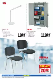 Gazetka promocyjna Metro - Office Spezial - Gazetka - ważna od 12.01 do 12.01.2022 - strona 23 - produkty: Aktenschrank, dimmer, Leuchte, office, rwe, Schrank, stapelstuhl, stuhl, Ti, tisch, tischleuchte, top-hit