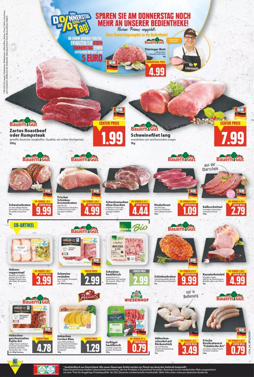 Aktueller Prospekt E Center - Angebote der Woche - von 07.03 bis 12.03.2022 - strona 4 - produkty: auer, backofen, Bau, Bauer, bauerngut, beef, beutel, braten, bratwurst, cordon bleu, eintopf, eis, elle, erde, filet, fleisch, gewürz, gutschein, gutscheine, hackfleisch, Hähnchenfleisch, henkel, hühner, jungbullen, kalbsschnitzel, Käse, kasseler, kotelett, krustenbraten, küche, Küchen, lebensmittel, LG, mac, Mett, müllbeutel, nuss, oder rumpsteak, Ofen, paprika, pfanne, reifen, reis, rind, rinder, ring, roastbeef, rostbratwurst, rouladen, rum, rumpsteak, rwe, saft, Schal, Schale, schenkel, schinken, schinkenbraten, schnitten, schnitzel, schwein, schweine, schweinebraten, schweinefilet, schweinenacken, steak, suppe, suppen, Tchibo, telefon, Ti, topf, wein, weine, wurst, Zelt